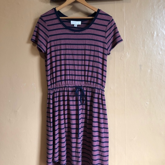 Olive and Oak Cap Sleeve Drawstring Soft Dress SM - Picture 7 of 8